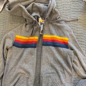 Aviator Nation 5 Strip Zipper Hoodie